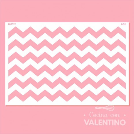 Stencil Ruphas Tortas T002 Chevron