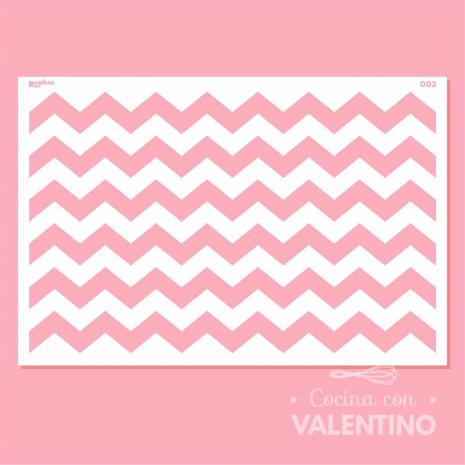 Stencil T002 Tortas Chevron Ruphas