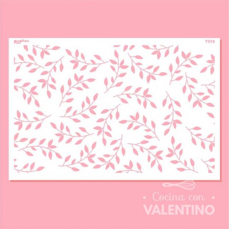 Stencil Ruphas Tortas T014 Ramitas