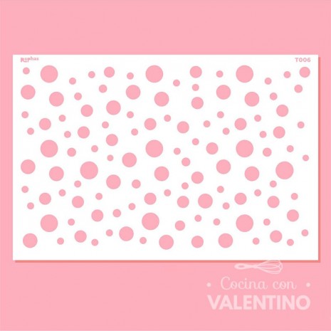 Stencil Ruphas Tortas T006 Lunares