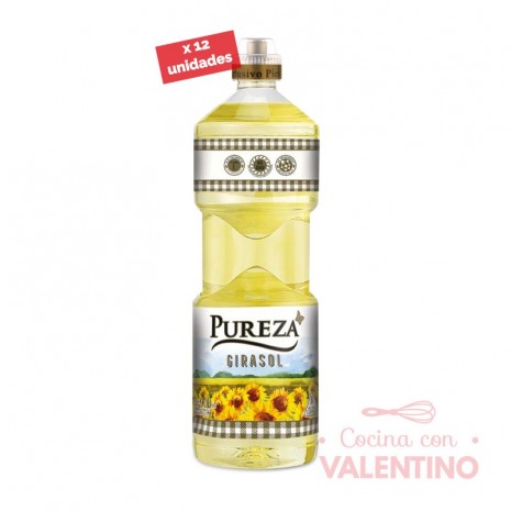 Aceite Girasol Pureza - 0.9Lt - Pack 12 Un.