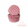 Pirotines N°10 Con lunar blanco - Rosa Pastel - 25u. Convida