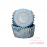 Pirotines N°10 Baby Shower celeste - Medialuna - 25u. Convida