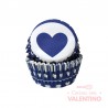 Pirotines N°10 Corazón - Azul y blanco - 25u. Convida