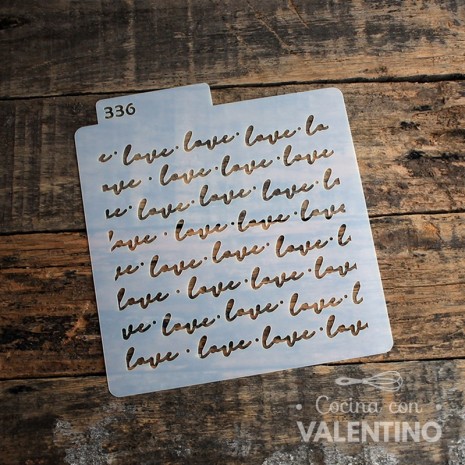 Stencil DeliPrint Love D2