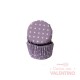 Pirotines N°8 Con Lunar Blanco - Violeta Pastel - 25u. Convida