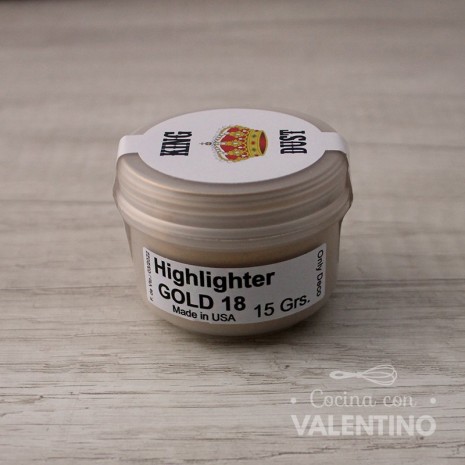 Colorante en Polvo Highlighter King Dust Gold 18k - 15Grs