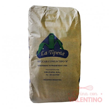 Azucar Comun La Tipeña - 1 Kg - Pack 10 Un.