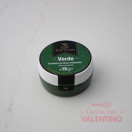 Colorante Polvo Liposoluble Top Class Verde - 15 Grs
