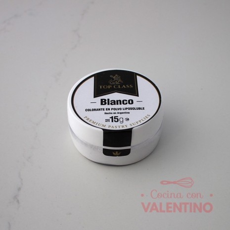 Colorante Polvo Liposoluble Top Class Blanco - 15 Grs