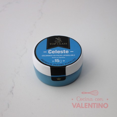 Colorante Polvo Liposoluble Top Class Celeste - 15 Grs