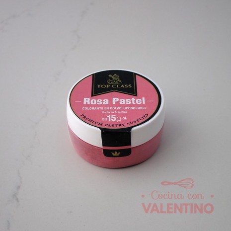 Colorante Polvo Liposoluble Top Class Rosa Pastel - 15 Grs