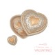 Placa Parpen Corazon Perlas 574