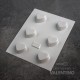 Placa Plastichok Corazones x6 478A