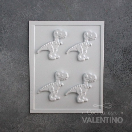 Placa Plastichok Dinosaurios x4 1730A