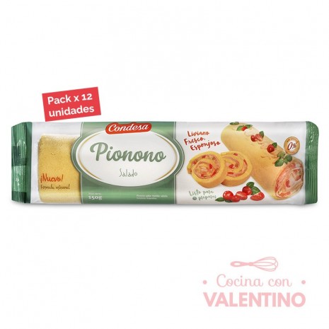 Pionono Salado Condesa - 150Grs - Pack 12 Un.
