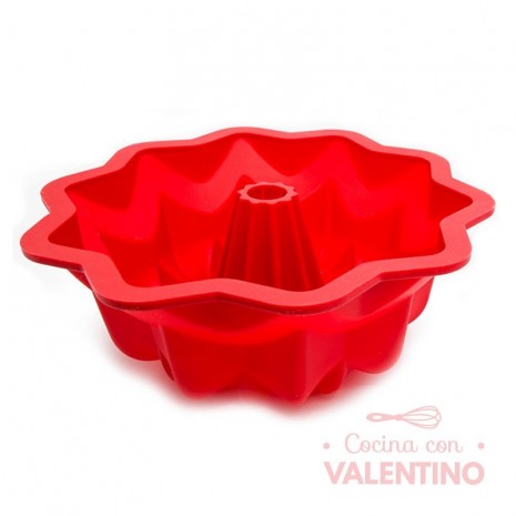 Molde Silicona Bundt Flor SilHome 30x27