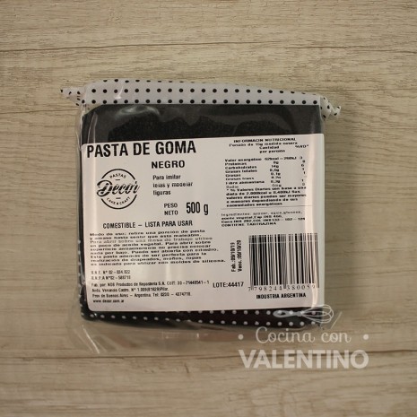 Pasta de Goma Negra - 500Grs