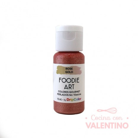 Colorante Perlado en Crema Foodie Art - Rose Gold