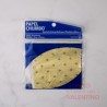 Papel Chumbo 10x10cm - Dorado Con Rombos Verde Claro