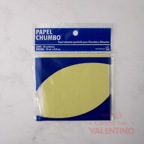 Papel Chumbo 10x10cm - Amarillo