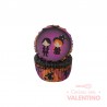 Pirotines N°8 Halloween - Niños disfrazados - Violeta y naranja - 25u. Convida