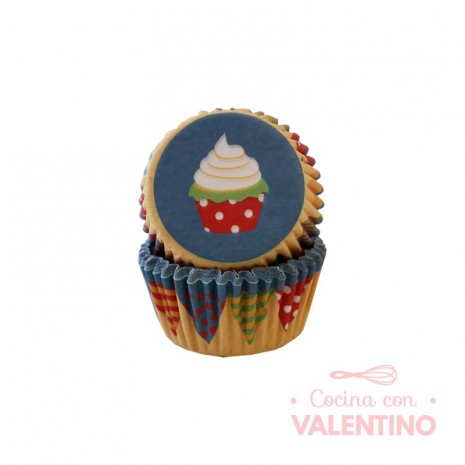 Pirotines N°8 Cupcake - 25u. Convida