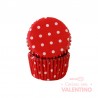 Pirotines N°10 Con Lunar Blanco - Rojo - 25u. Convida