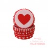 Pirotines N°10 Corazón - Rojo y Blanco - 25u. Convida
