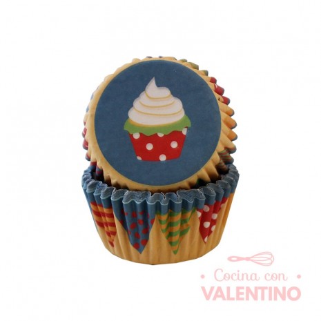 Pirotines N°10 Cupcake - 25u. Convida