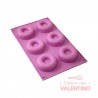 Molde Silicona Donas - 6 Un