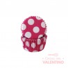 Pirotines N°8 Con Lunar Blanco Grande - Fucsia - 25u. Convida
