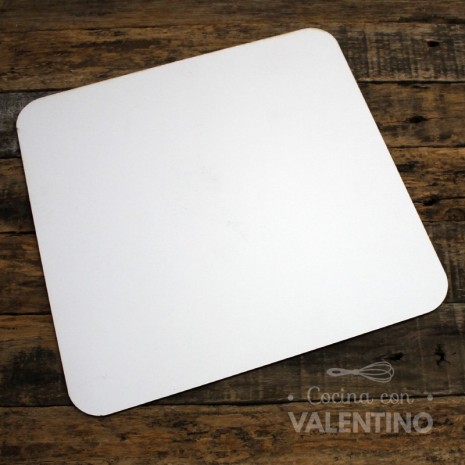 Base Fibro Plus Cuadrada Blanca 30 Cm