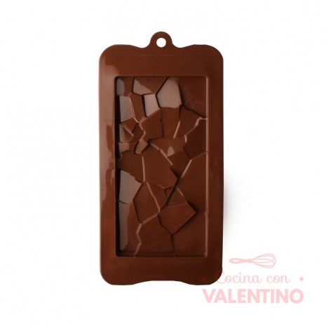 Molde Silicona Tableta Chocolate Cristal Crush