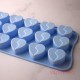 Molde Silicona Bombon Corazon Partido x15