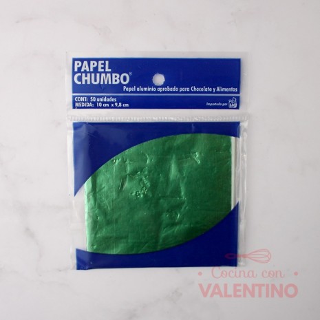 Papel Chumbo 10x10cm - Verde