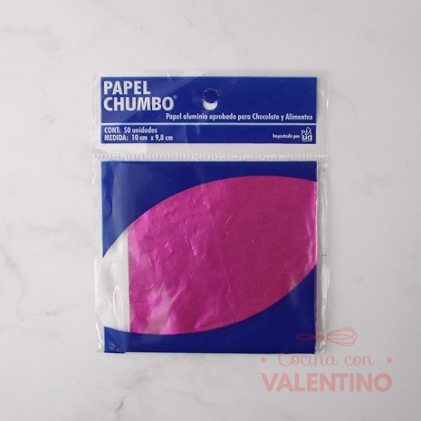 Papel Chumbo 10x10cm - Fucsia