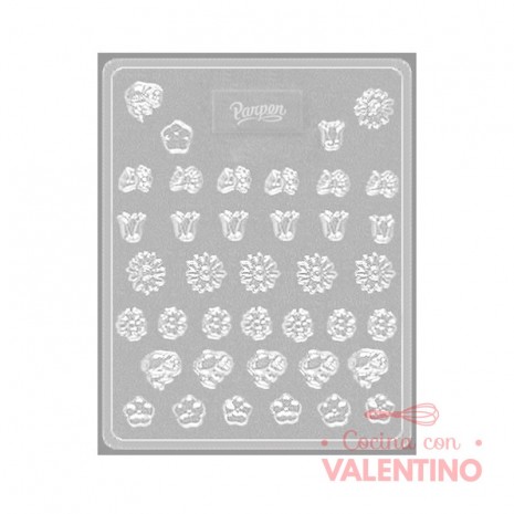 Placa Parpen Florcitas Varias P125