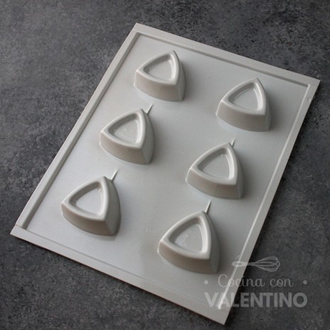 Placa Plastichok Triangulos con Borde x6 1792A