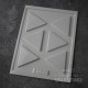 Placa Plastichok Triangulos x6 1568A