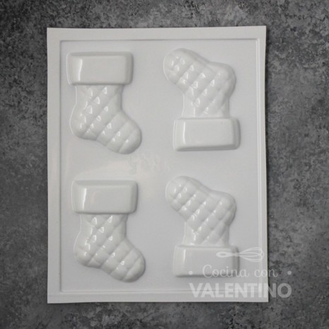 Placa Plastichok Botas Navideñas x4 1835A