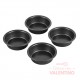 Set 4 Moldes Wilton Tortera Redonda Perfect Results - 10 Cm