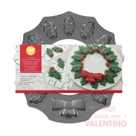 Molde Wilton Galletas Muerdago - 12 Un