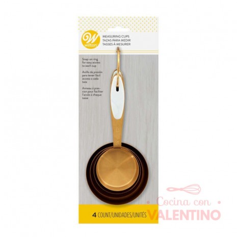 Tazas Medidoras Gold x4 - Wilton