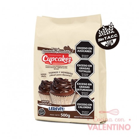 Mix Cupcake Ledevit Chocolate - 500 Grs