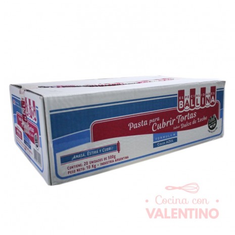 Pasta Cubretorta Color 500gr Azul - Caja 20u