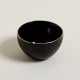 Bowl Ceramica Negro Borde Doraro 14x8cm