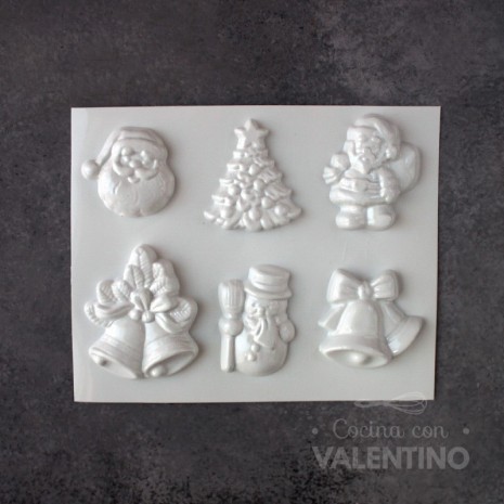 Placa Plastichok Formas Navideñas x6 678A