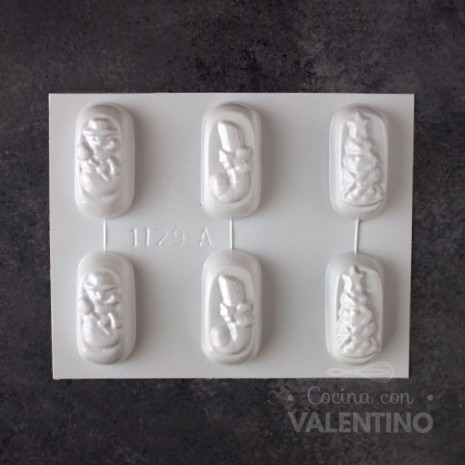 Placa Plastichok Bocados Navideñas x6 1129A