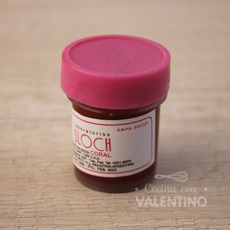 Colorante Pasta Bloch Coral - 15 Grs